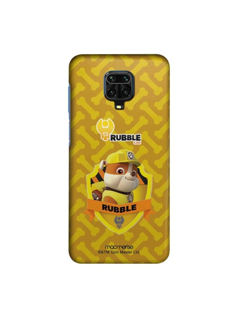 

macmerise Yellow & Orange Rubble Paw Patrol Redmi Note 9 Pro Back Case