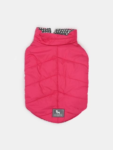 

Heads Up For Tails Pink Solid Pupper Dog Jacket