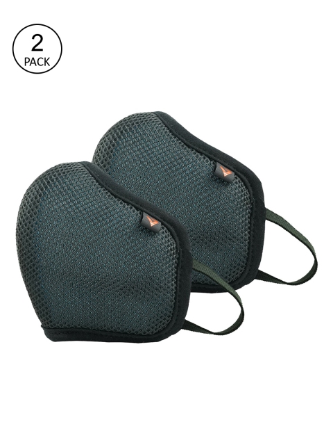 

THe VerTicaL Unisex 2 Pcs Grey Reusable Outdoor 5-Ply Cloth Masks