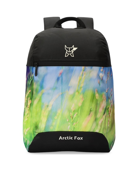 

Arctic Fox Unisex Green & Black Graphic Backpack
