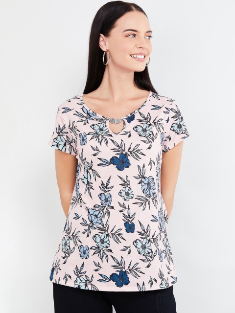 

max Women Pink Floral Printed Top