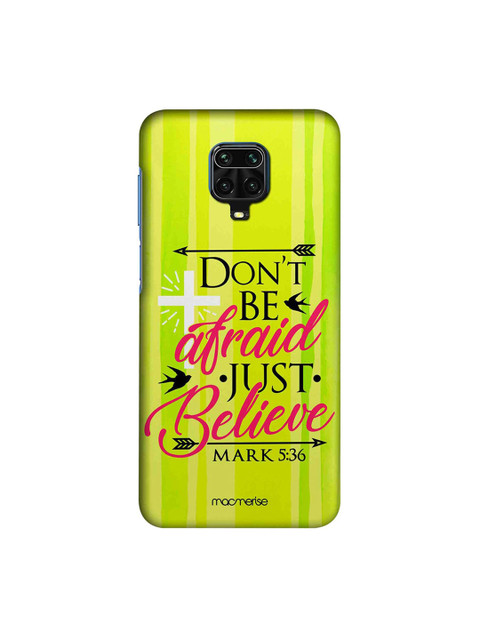 

macmerise Green & Red Just Believe Xiaomi Redmi Note 9 Pro Max Back Cover