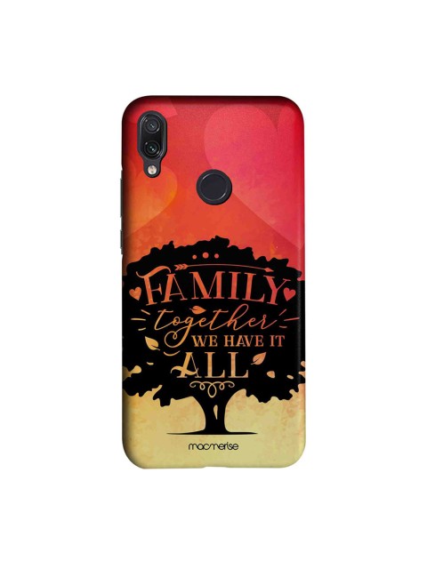 

macmerise Pink & Black Family Is All Xiaomi Redmi Note 7 Pro Back Case