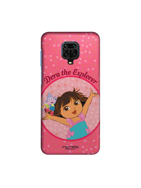 

macmerise Pink & Blue Cartoon Characters Joyful Dora Xiaomi Redmi Note 9 Pro Back Case
