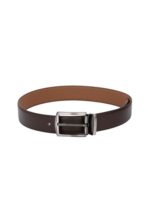 

Calvadoss Men Brown Textured Sustainable Belt