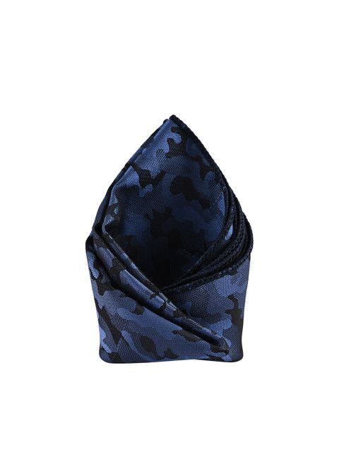 

BuckleUp Men Blue Printed Pocket Square