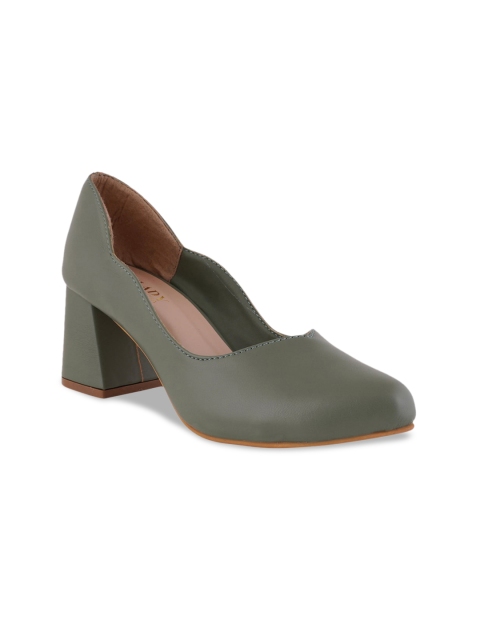 

SCENTRA Women Green Solid Pumps