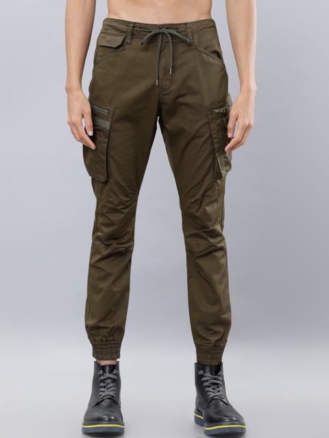 

Ecko Unltd Men Olive Green Slim Fit Solid Cargos