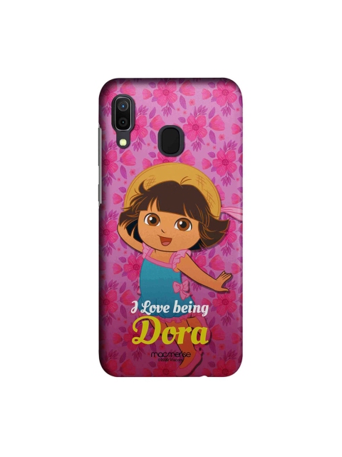 

macmerise Pink & Yellow Lovely Dora Samsung A30 Printed Back Cover