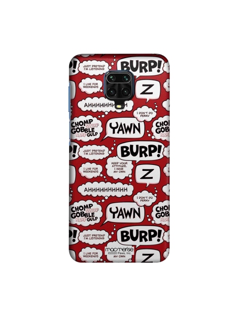 

macmerise Red & White Moods Of Garfield Xiaomi Redmi Note 9 Pro Case