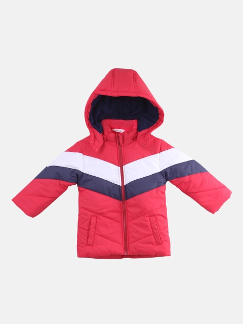 

Beebay Boys Red Striped Lightweight Puffer Jacket