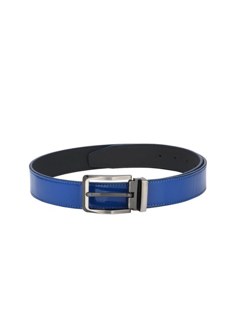 

Calvadoss Men Blue & Black Solid Sustainable Belt