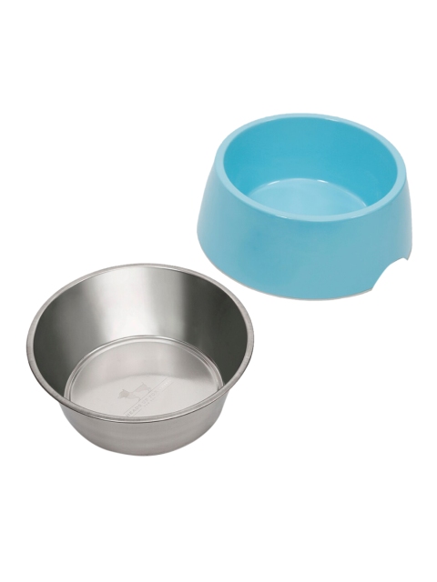 

Heads Up For Tails Turquoise Blue Toothsome Meal Dog Food Bowl