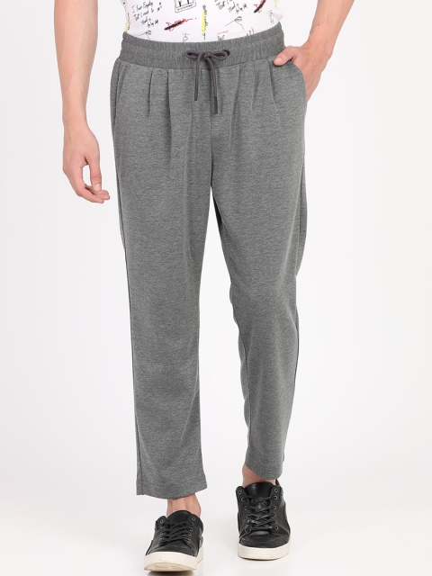 

Breakbounce Men Grey Straight Fit Solid Regular Trousers