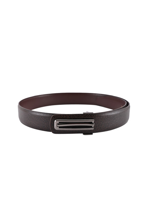 

BuckleUp Men Brown Solid Leather Belt