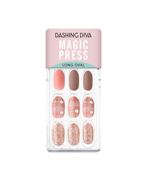

Dashing Diva Magicpress Letter Me Artificial Nails, Pink