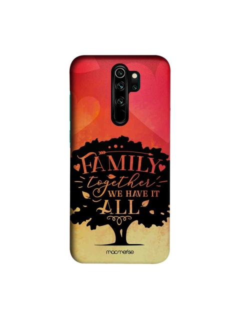 

macmerise Red & Black Macmerise Illustrations Family Is All Xiaomi Redmi Note 8 Pro Back Case