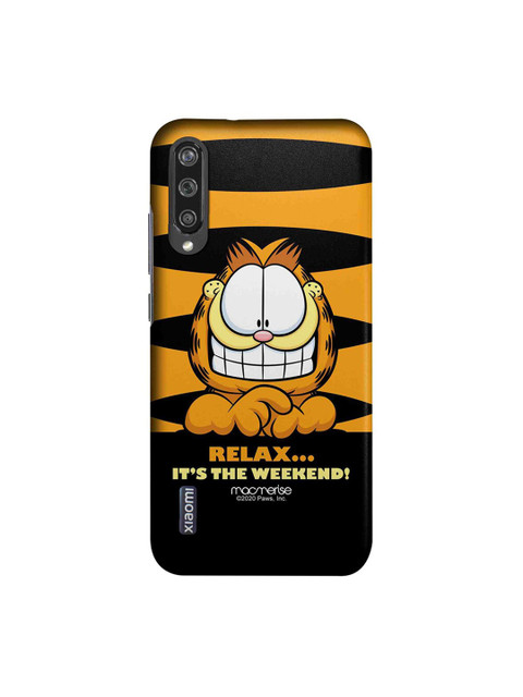 

macmerise Yellow & Black Weekend Garfield Xiaomi Mi A3 Mobile Back Case