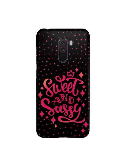 

macmerise Black & Pink Sweet And Sassy Xiaomi Poco F1 Back Case