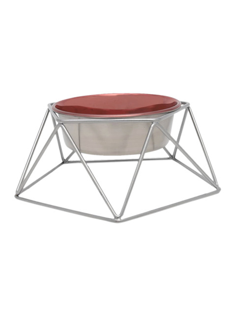 

HUFT Hexa Dog Bowl with Dinner Stand, Brown