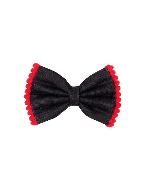 ONE on ONE Women Black & Red Solid Alligator Hair Clip