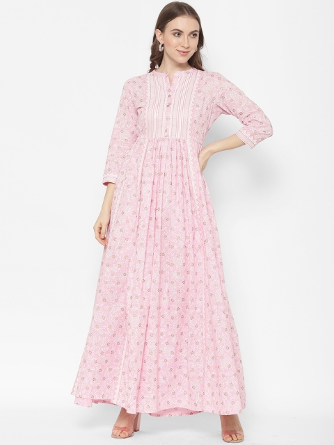 

Ramas Women Pink Printed Kurta with Palazzos