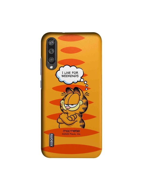 

macmerise Yellow & Orange Living for Weekends Xiaomi Mi A3 Garfield Back Case