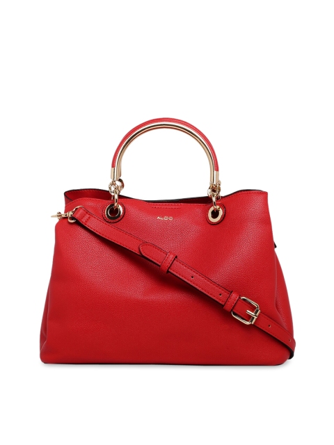 

ALDO Red Solid Handheld Bag