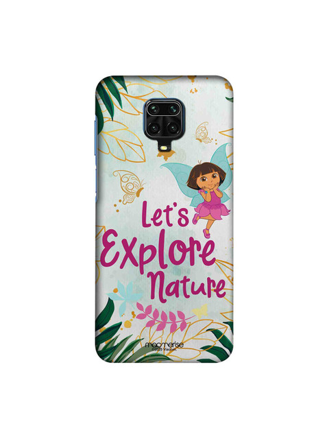 

macmerise Green & Pink Explore with Dora Xiaomi Redmi Note 9 Pro Max Back Cover