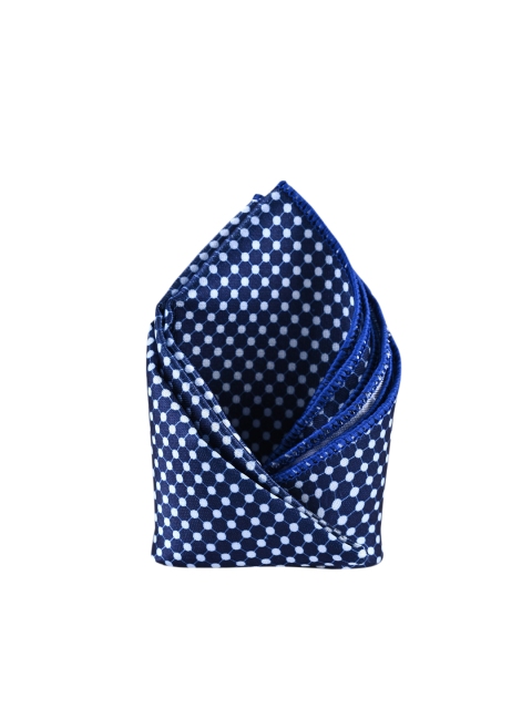 

BuckleUp Men Blue & White Printed Pocket Square