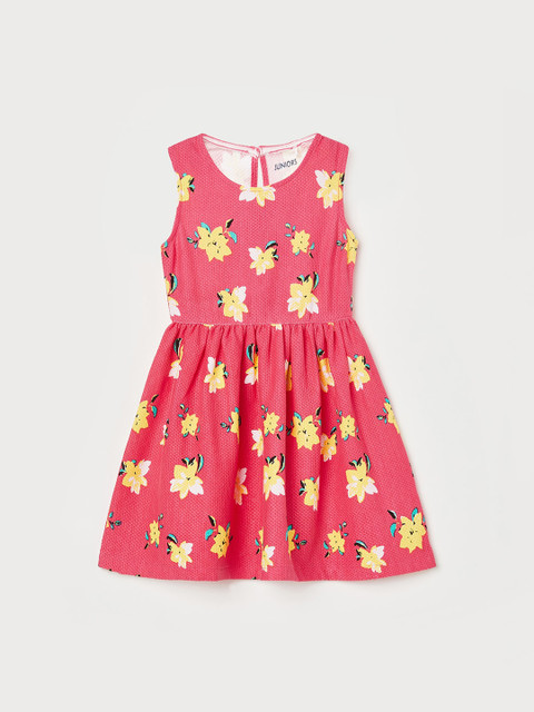 

Juniors by Lifestyle Girls Pink Printed Fit and Flare Dress