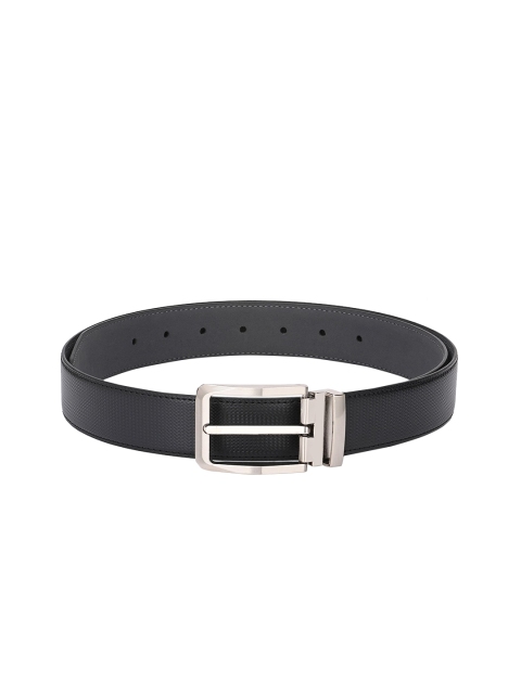 

Calvadoss Men Black Textured Belt