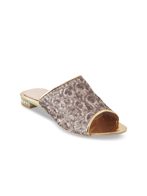 

Catwalk Women Gold-Toned Embellished Mules