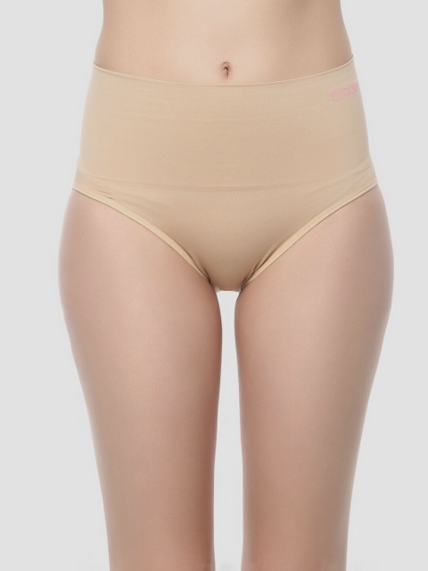 

Soie Women Beige Solid High Waist Tummy Control Shapewear