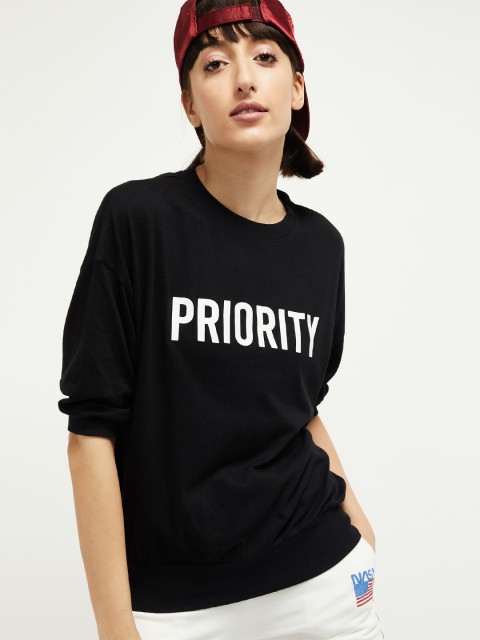 

max Women Black Printed Top