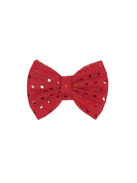 

ONE on ONE Women Red & Gold-Toned Embellished Alligator Hair Clip