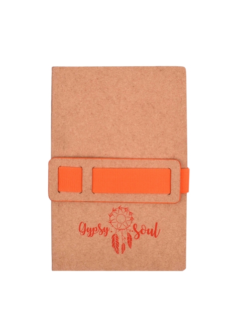 

Doodle Brown & Orange Gypsy Soul Print Soft Bound Notebook