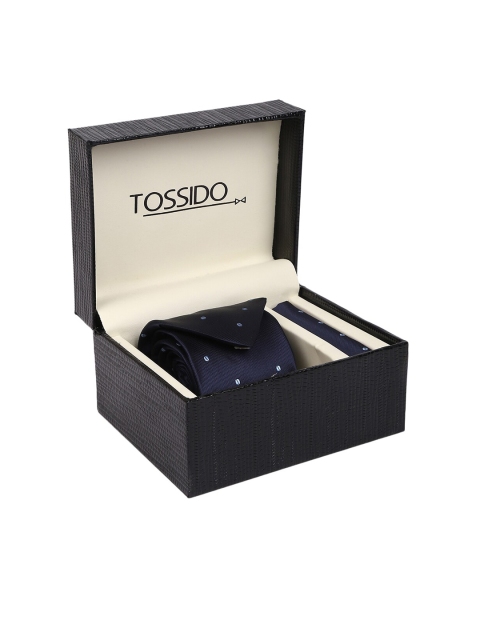 

Tossido Men Blue Patterned Accessory Gift Set