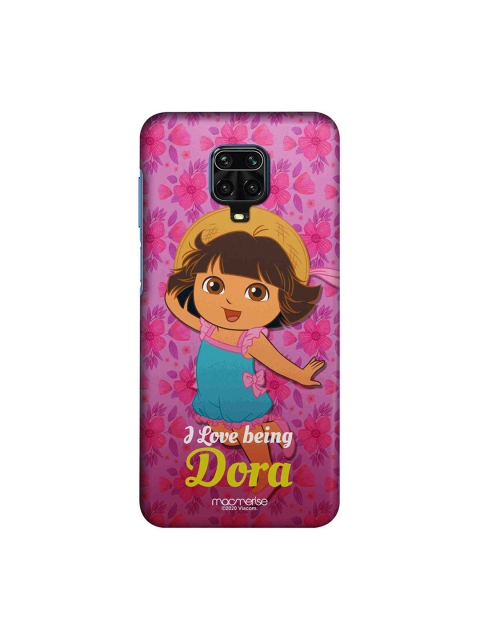 

macmerise Pink & Blue Lovely Dora Xiaomi Redmi Note 9 Pro Max Back Cover