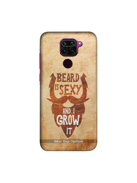 

macmerise Brown & White Beard Is Sexy Redmi Note 9 Case