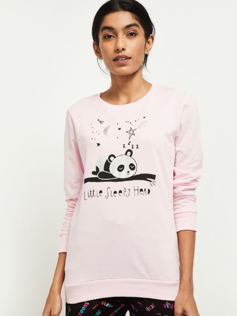 

max Women Pink Printed Top