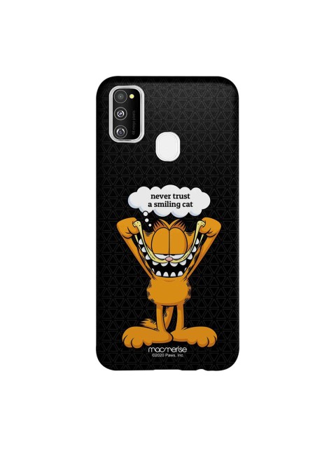 

macmerise Black & Orange Cartoon Character Garfield Printed Samsung Galaxy M30s Back Cover