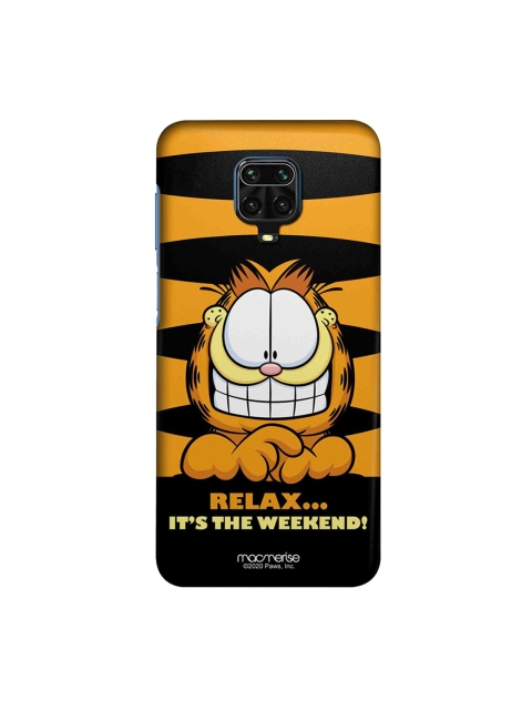 

macmerise Yellow & Black Weekend Garfield Xiaomi Redmi Note 9 Pro Back Cover