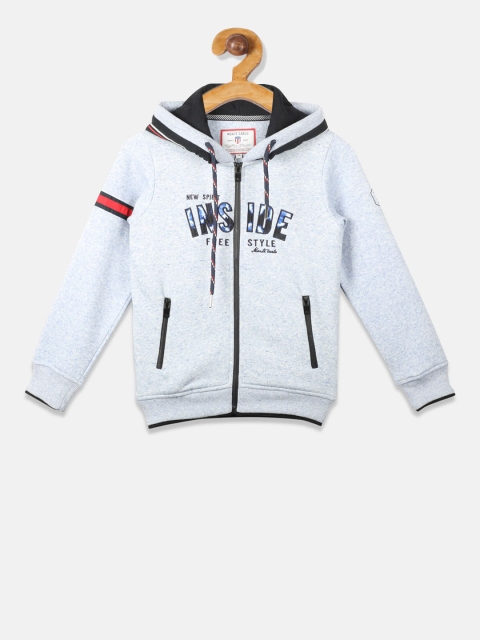 

Monte Carlo Boys Blue Printed Hooded Sweatshirt