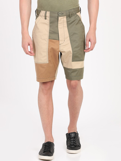 

Breakbounce Men Beige Solid Loose Fit Regular Shorts