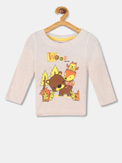 

Donuts Boys Off-White Printed Round Neck T-shirt