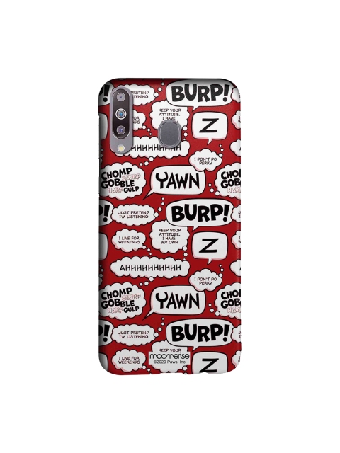 

macmerise Red & White Moods Of Garfield Samsung Galaxy M30 Case