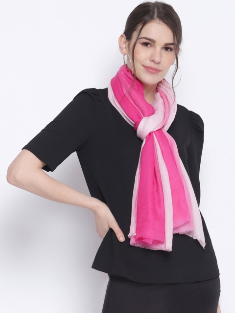 

Tossido Unisex Pink Ombre Printed Sustainable Woolen Stole