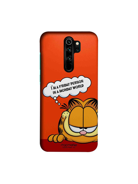 

macmerise Orange & Brown Friday Garfield Xiaomi Redmi Note 8 Pro Back Case