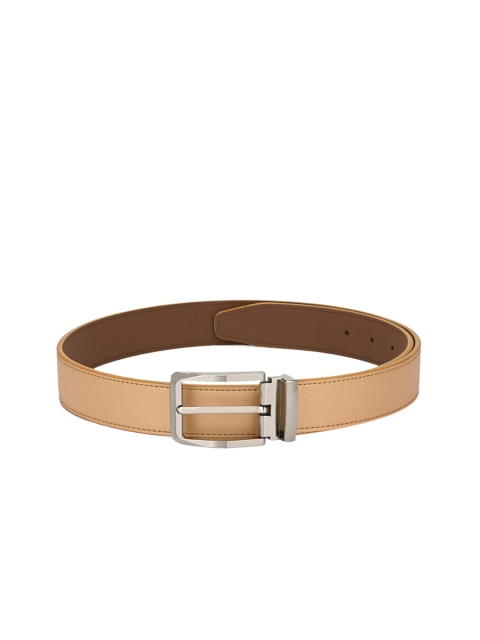 

Calvadoss Men Peach-Coloured Solid Sustainable Belt